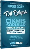 Yediiklim 2027 KPSS Tüm Adaylar İçin Dil Bilgisi Tamamı Çözümlü Çıkmış Sorular Konularına Göre Düzenlenmiş