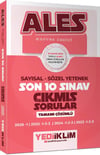 Yediiklim ALES Master Serisi Sayısal Sözel Yetenek Tamamı Çözümlü Son 10 Sınav Çıkmış Sorular