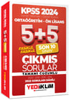 Yediiklim KPSS 2024 Genel Yetenek Genel Kültür Ortaöğretim Ön Lisans Fasikül Fasikül Son 10 Sınav Çıkmış Sorular Tamamı Çözümlü