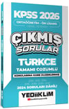 Yediiklim KPSS 2026 Ortaöğretim Önlisans Türkçe Konularına Göre Çıkmış Sorular (2024 soruları dahil)