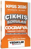 Yediiklim KPSS 2026 Ortaöğretim Önlisans Coğrafya Konularına Göre Çıkmış Sorular (2024 soruları dahil)
