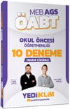 Yediiklim MEB AGS ÖABT Okul Öncesi Öğretmenliği Soru+Deneme Seti Yasin Solak ve Yunus Emre Sabanlı