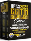 Yediiklim Yayınları 2023 KPSS Eğitim Bilimleri Tamamı Çözümlü Modüler Soru Bankası Seti 