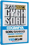 Yediiklim Yayınları 2023 KPSS Genel Kültür Coğrafya Tamamı Çözümlü Soru Bankası  