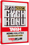 Yediiklim Yayınları 2023 KPSS Genel Kültür Tarih Konu Anlatımı Modüler Set İçerisindeki
