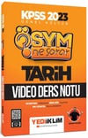 Yediiklim Yayınları 2023 KPSS Genel Kültür Ösym Ne Sorar Tarih Video Ders Notu