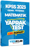 Yediiklim Yayınları 2023 KPSS Genel Yetenek Matematik Çek Kopart Yaprak Test
