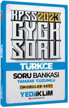 Yediiklim Yayınları 2023 KPSS Genel Yetenek Türkçe Tamamı Çözümlü Soru Bankası 