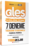 Yediiklim Yayınları 2023 Master Serisi Ales Sayısal - Sözel Yetenek Tamamı Çözümlü 7 Fasikül Deneme