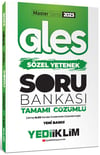 Yediiklim Yayınları 2023 Master Serisi Ales Sözel Yetenek Tamamı Çözümlü Soru Bankası