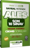 Yediiklim Yayınları 2024 ALES Sayısal Yetenek Son 10 Sınav Tamamı Çözümlü  Çıkmış Sorular