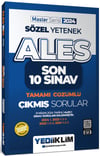 Yediiklim Yayınları 2024 ALES Sözel Yetenek Son 10 Sınav Tamamı Çözümlü  Çıkmış Sorular