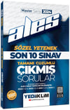 Yediiklim Yayınları 2024 ALES Sözel Yetenek Son 10 Sınav Tamamı Çözümlü Çıkmış Sorular