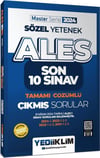 Yediiklim Yayınları 2024 ALES Sözel Yetenek Son 10 Sınav Tamamı Çözümlü Çıkmış Sorular