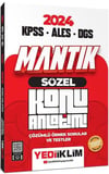 Yediiklim Yayınları 2024 KPSS ALES DGS Sözel Mantık Konu Anlatımı