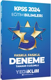Yediiklim Yayınları 2024 KPSS Eğitim Bilimleri Tamamı Çözümlü 3 Yıldız Fasikül Deneme