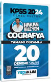 Yediiklim Yayınları 2024 KPSS Genel Kültür Hakan Bileyen ile Coğrafya Tamamı Çözümlü 20 Deneme