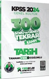 Yediiklim Yayınları 2024 KPSS Genel Kültür Tarih 300 Soruda Tamamı Video Çözümlü Genel Tekrar Kampı