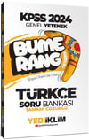 Yediiklim Yayınları 2024 KPSS Genel Yetenek Bumerang Türkçe Tamamı Çözümlü Soru Bankası