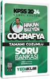 Yediiklim Yayınları 2024 Kpss Hakan Bileyen ile Coğrafya Tamamı Çözümlü Soru Bankası