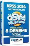 Yediiklim Yayınları 2024 KPSS ÖSYM Ne Sorar Eğitim Bilimleri Tamamı Çözümlü 8 Fasikül Deneme