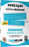 Yediiklim Yayınları 2025 KPSS Eğitim Bilimleri Öğrenme Psikolojisi Çek Kopart Yaprak Test