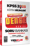 Yediiklim Yayınları 2025 KPSS Eğitim Bilimleri Tüm Dersler Denge Serisi Tamamı Çözümlü Soru Bankası