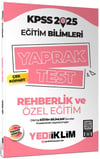 Yediiklim Yayınları 2025 KPSS Eğitim Bilimleri Rehberlik ve Özel Eğitim Çek Kopart Yaprak Test