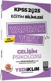 Yediiklim Yayınları 2025 KPSS Eğitim Bilimleri Gelişim Psikolojisi Çek Kopart Yaprak Test