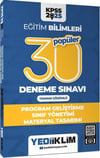 Yediiklim Yayınları 2025 KPSS Eğitim Bilimleri 30 Popüler Program Geliştirme Sınıf Yönetimi Materyal Tasarımı Tamamı Çözümlü Den