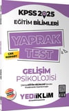 Yediiklim Yayınları 2025 KPSS Eğitim Bilimleri Gelişim Psikolojisi Çek Kopart Yaprak Test