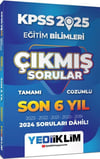 Yediiklim Yayınları 2025 KPSS Eğitim Bilimleri Son 6 Yıl Tamamı Çözümlü Çıkmış Sorular