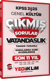 Yediiklim Yayınları 2025 KPSS Genel Kültür Lisans Vatandaşlık Konularına Göre Tamamı Çözümlü Son 11 Yıl Çıkmış Sorular