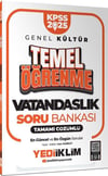Yediiklim Yayınları 2025 KPSS Genel Kültür Vatandaşlık Temel Öğrenme Tamamı Çözümlü Soru Bankası