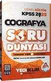 Yediiklim Yayınları 2025 KPSS Genel Kültür Coğrafya Tamamı Video Çözümlü Soru Dünyası