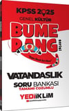 Yediiklim Yayınları 2025 KPSS Genel Kültür Bumerang Vatandaşlık Tamamı Çözümlü Soru Bankası