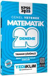 Yediiklim Yayınları 2025 KPSS Genel Yetenek Matematik Tamamı Çözümlü 20 Deneme