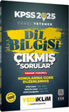 Yediiklim Yayınları 2025 KPSS Genel Yetenek Dil Bilgisi Tamamı Çözümlü Çıkmış Sorular