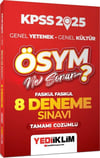Yediiklim Yayınları 2025 KPSS Genel Yetenek Lisans Matematik Konularına Göre Tamamı Çözümlü Son 11 Yıl Çıkmış Sorular