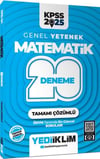 Yediiklim Yayınları 2025 KPSS Genel Yetenek Matematik Tamamı Çözümlü 20 Deneme