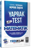 Yediiklim Yayınları 2025 KPSS Matematik Genel Yetenek Çek Kopart Yaprak Test