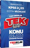Yediiklim Yayınları 2025 KPSS Pratik Eğitim Serisi Tüm Dersler Eğitim Bilimleri Tek Kitap Konu Anlatımı (Soru İlaveli)