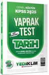 Yediiklim Yayınları 2025 KPSS Tarih Genel Kültür Çek Kopart Yaprak Test