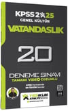 Yediiklim Yayınları 2025 KPSS Vatandaşlık Genel Kültür Atölye Serisi Tamamı Video Çözümlü 20 Deneme Sınavı