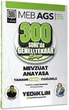 Yediiklim Yayınları 2025 MEB AGS Mevzuat Anayasa 300 Soruda Genel Tekrar Kampı Çözümlü