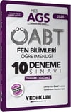 Yediiklim Yayınları 2025 MEB AGS ÖABT Fen Bilimleri Öğretmenliği Tamamı Çözümlü 10 Deneme Sınavı