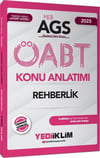 Yediiklim Yayınları 2025 MEB AGS ÖABT Rehberlik Konu Anlatımı