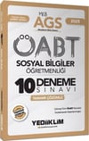 Yediiklim Yayınları 2025 MEB AGS ÖABT Sosyal Bilgiler Öğretmenliği Tamamı Çözümlü 10 Deneme Sınavı