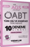 Yediiklim Yayınları 2025 MEB AGS ÖABT Türk Dili ve Edebiyatı Öğretmenliği Tamamı Çözümlü 10 Deneme Sınavı