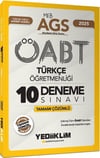 Yediiklim Yayınları 2025 MEB AGS ÖABT Türkçe Öğretmenliği Tamamı Çözümlü 10 Deneme Sınavı